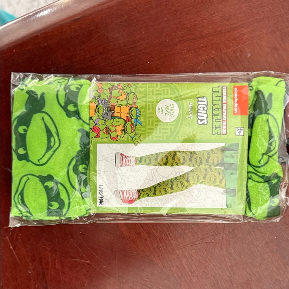 Nickelodeon Green TMNT Kids Tights